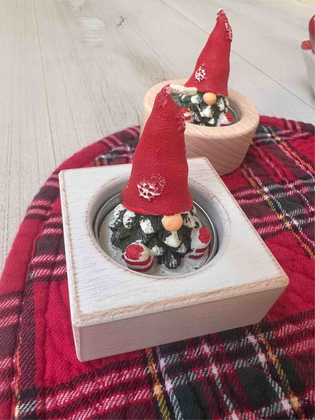 PORTA TEALIGHT QUADRATO con candelina