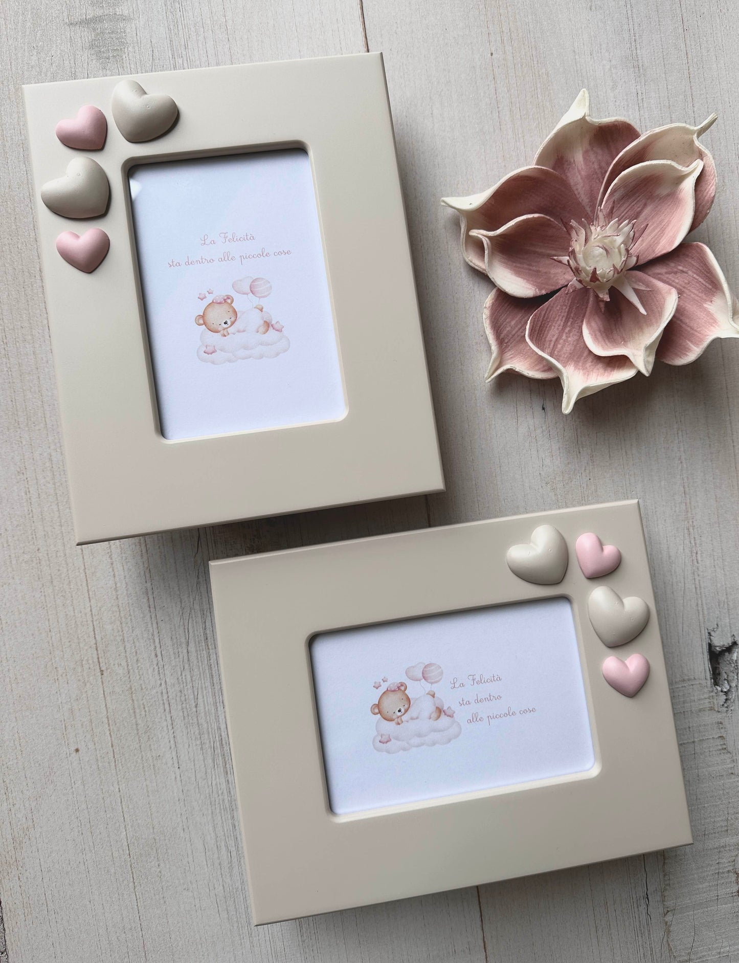 Portafoto CUORI Rosa 10x15