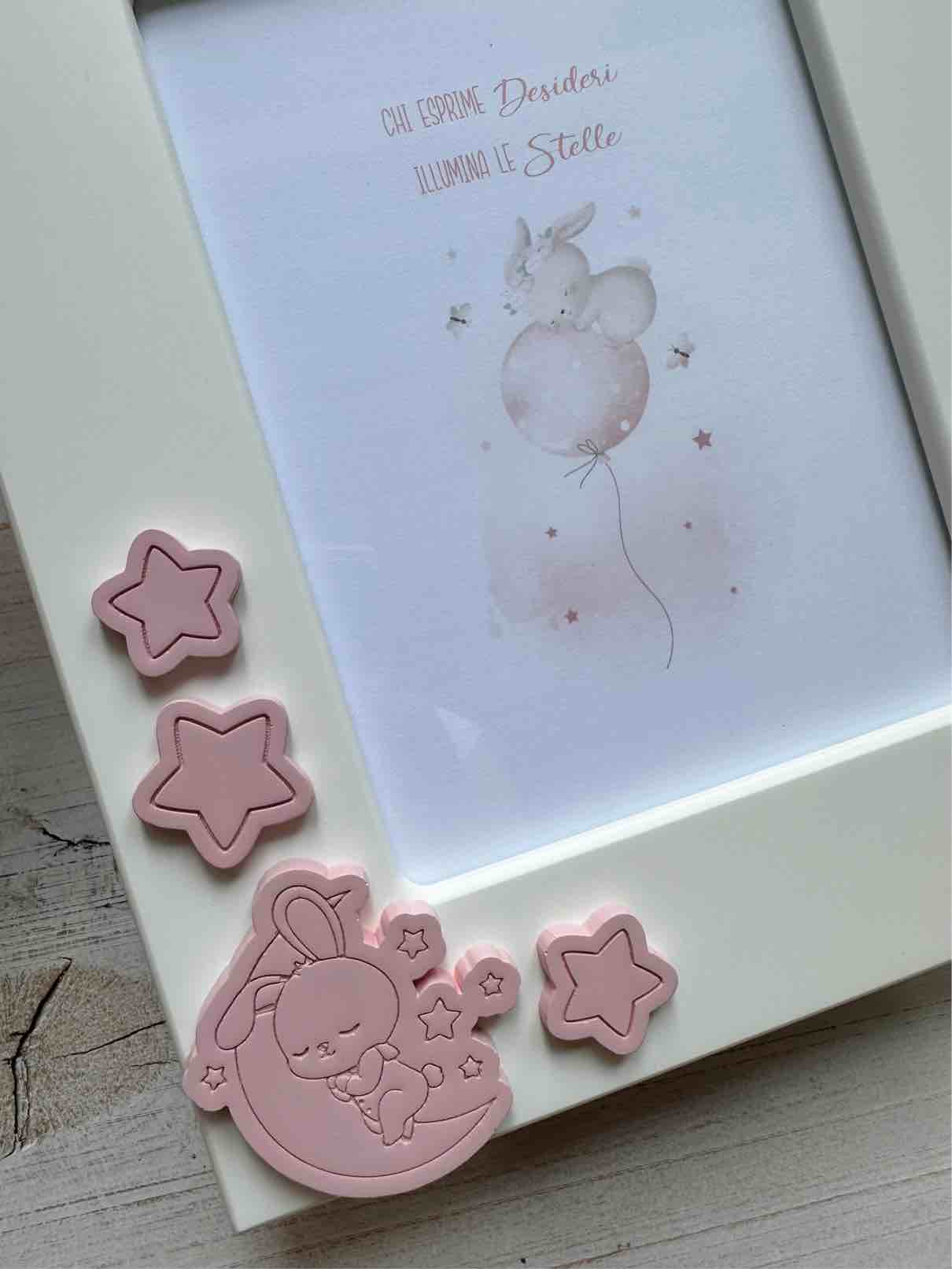 PORTAFOTO 13x18 CONIGLIETTO rosa