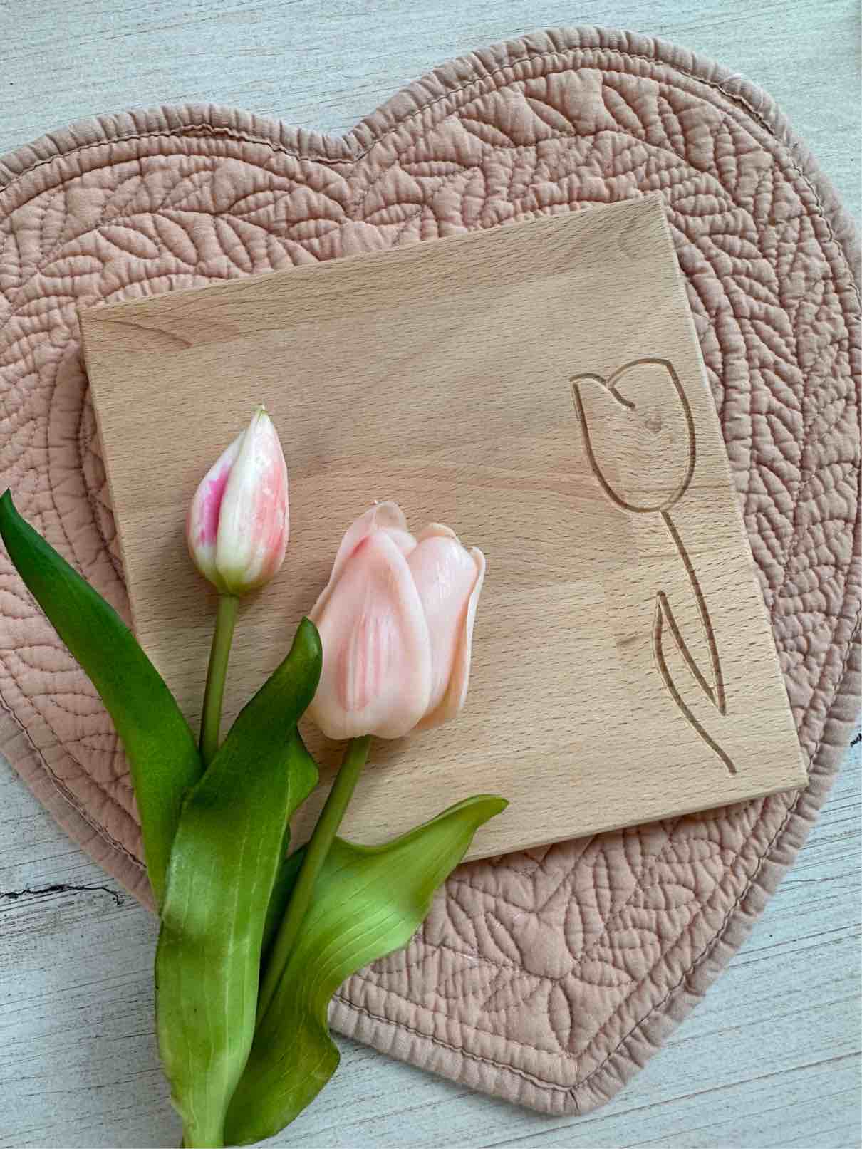 TOVAGLIETTA Cuore rosa Blanc Mariclò