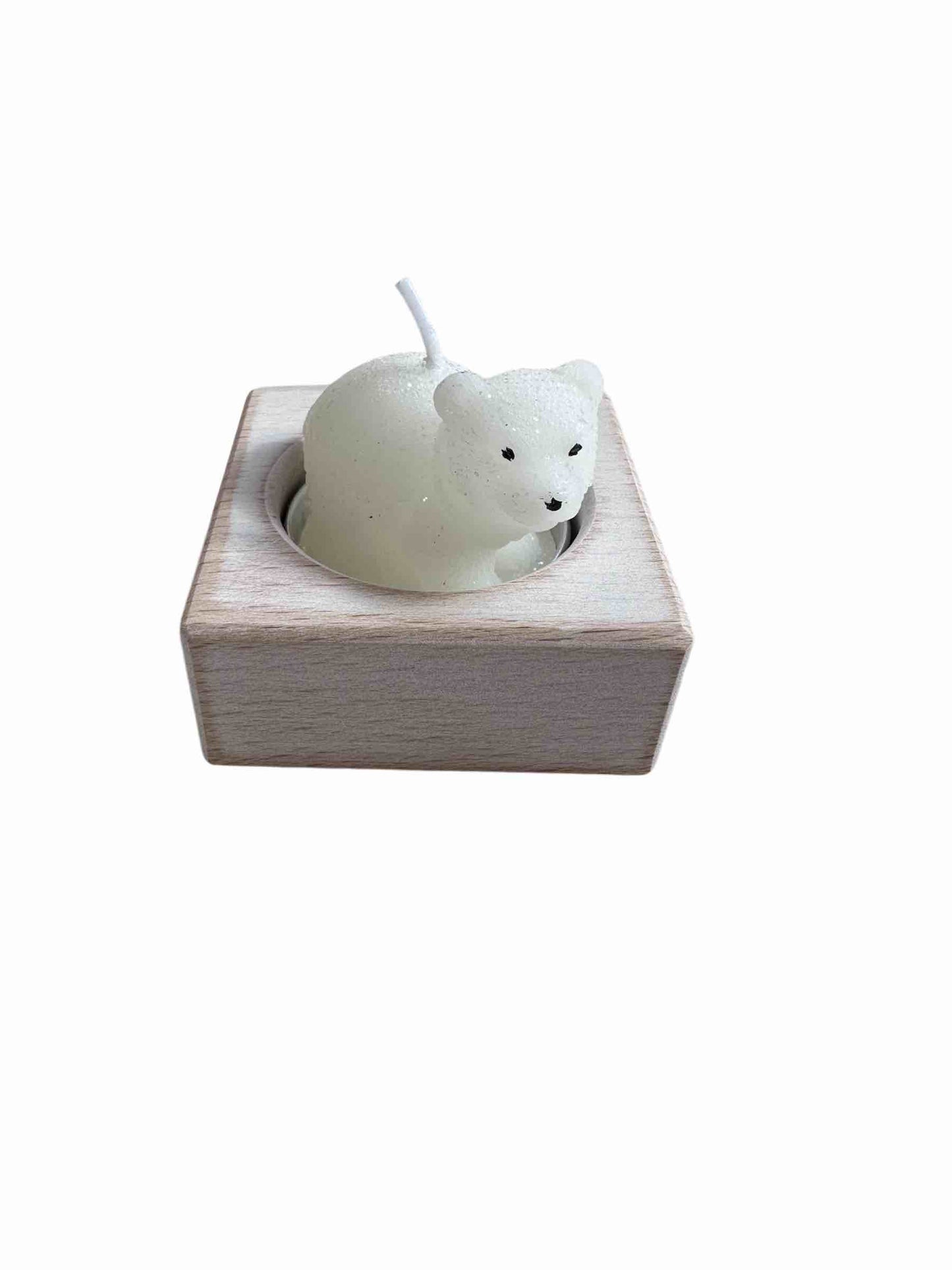 PORTA CANDELA ORSETTO QUADRATO