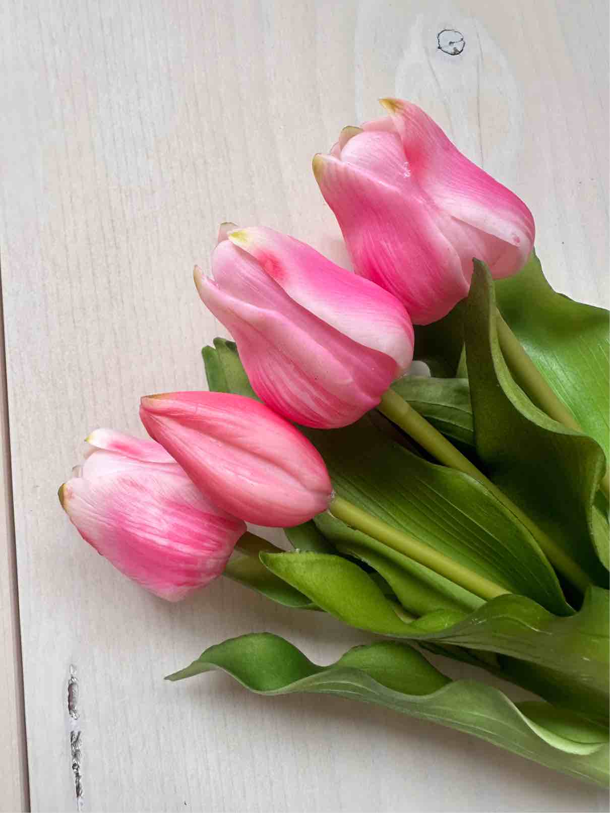 MAZZO TULIPANI ROSA H30cm
