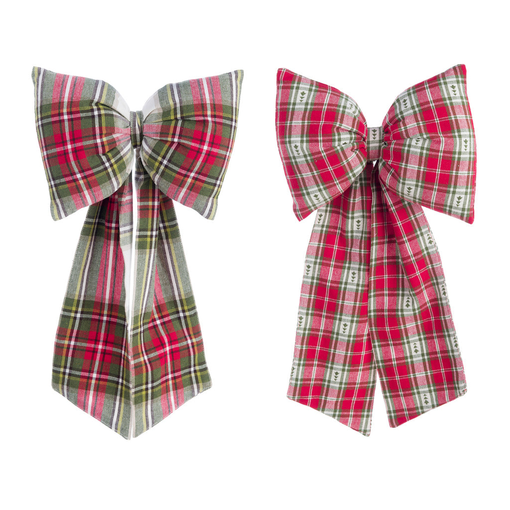 FIOCCO IN TARTAN da appendere Blanc Mariclò