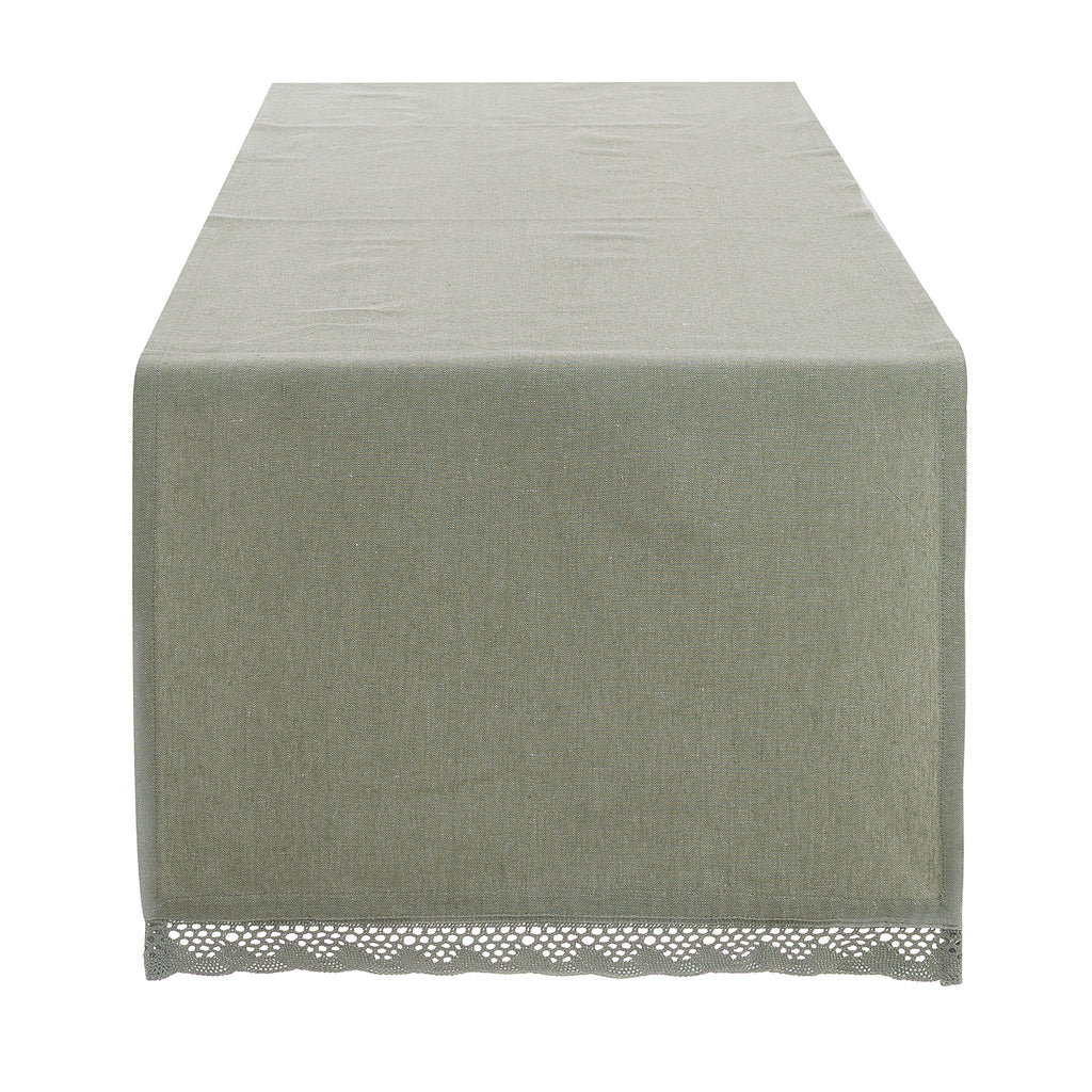 RUNNER VERDE SALVIA 45x140 cm Blanc Mariclò