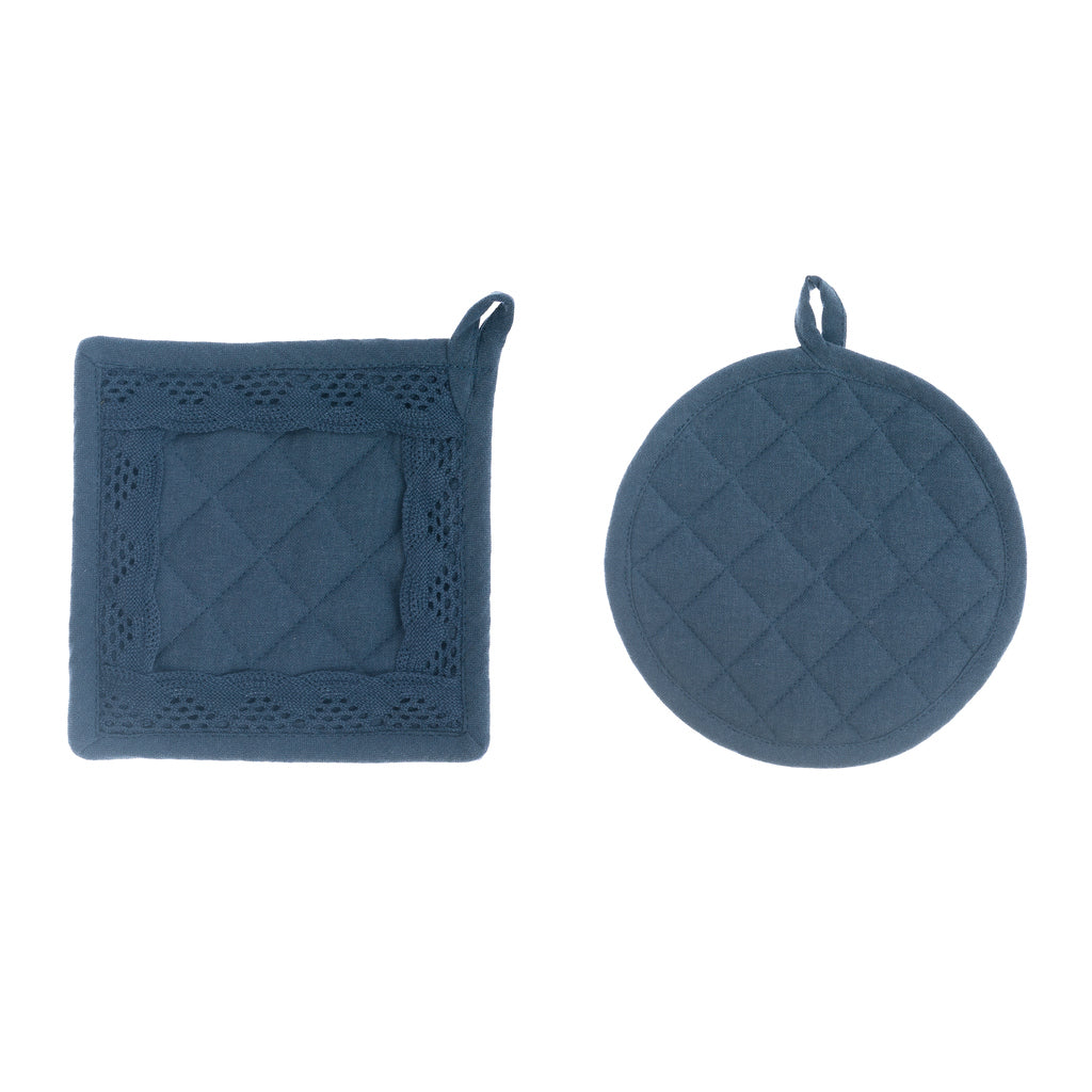 SET 2 PRESINE BLU 20 cm Blanc Mariclò