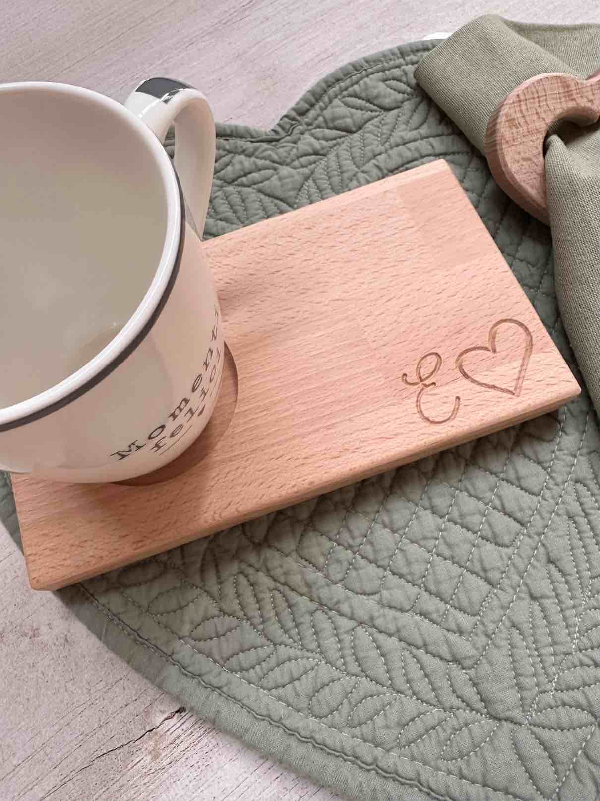 VASSOIO TAZZA con sede PERSONALIZZABILE