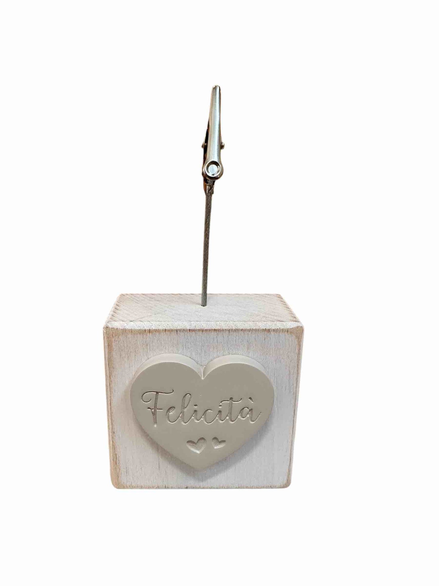 CUBETTO Clip Portafoto Felicità