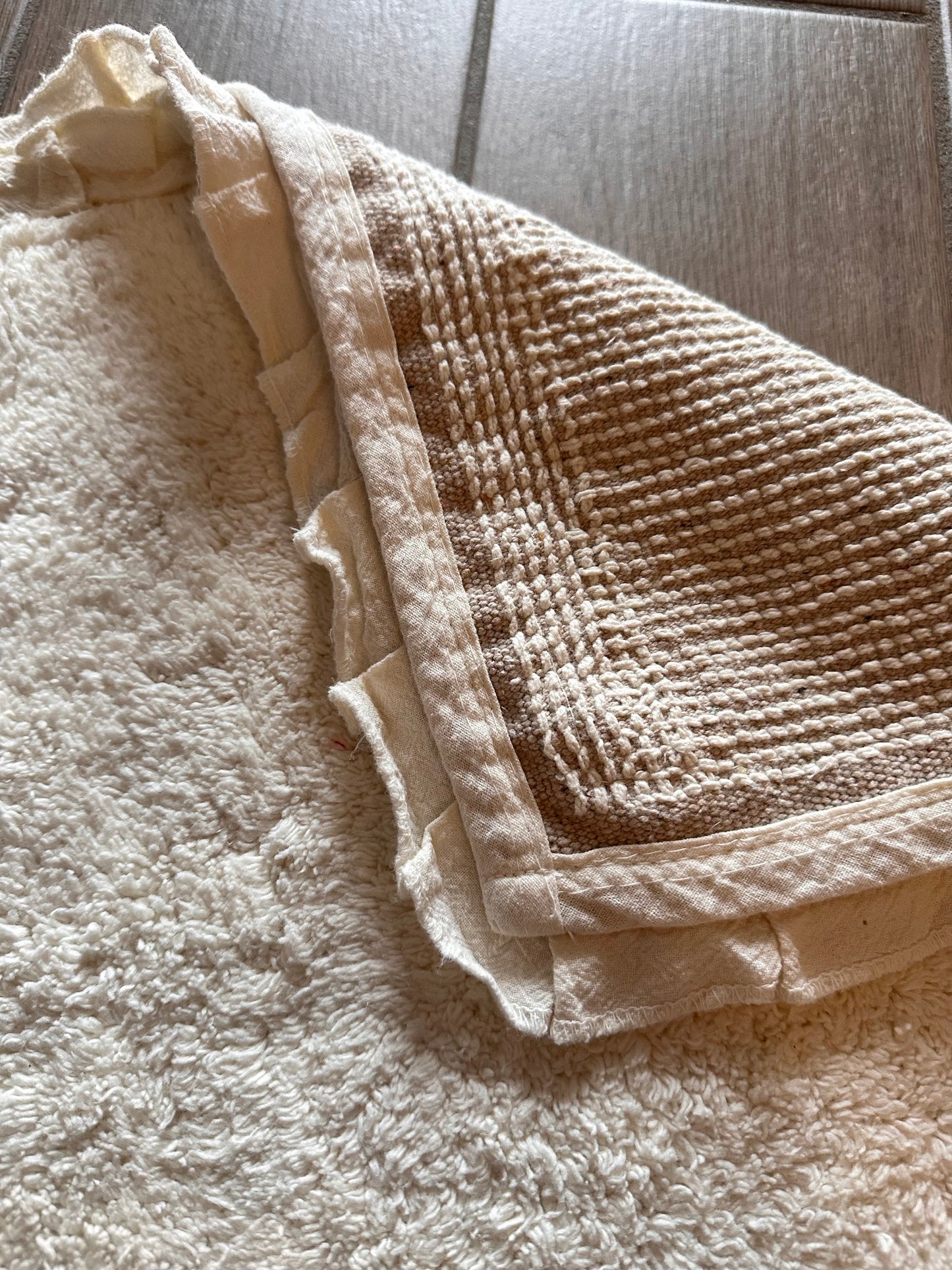 TAPPETO RETTANGOLARE CON ROUCHES Blanc Mariclò