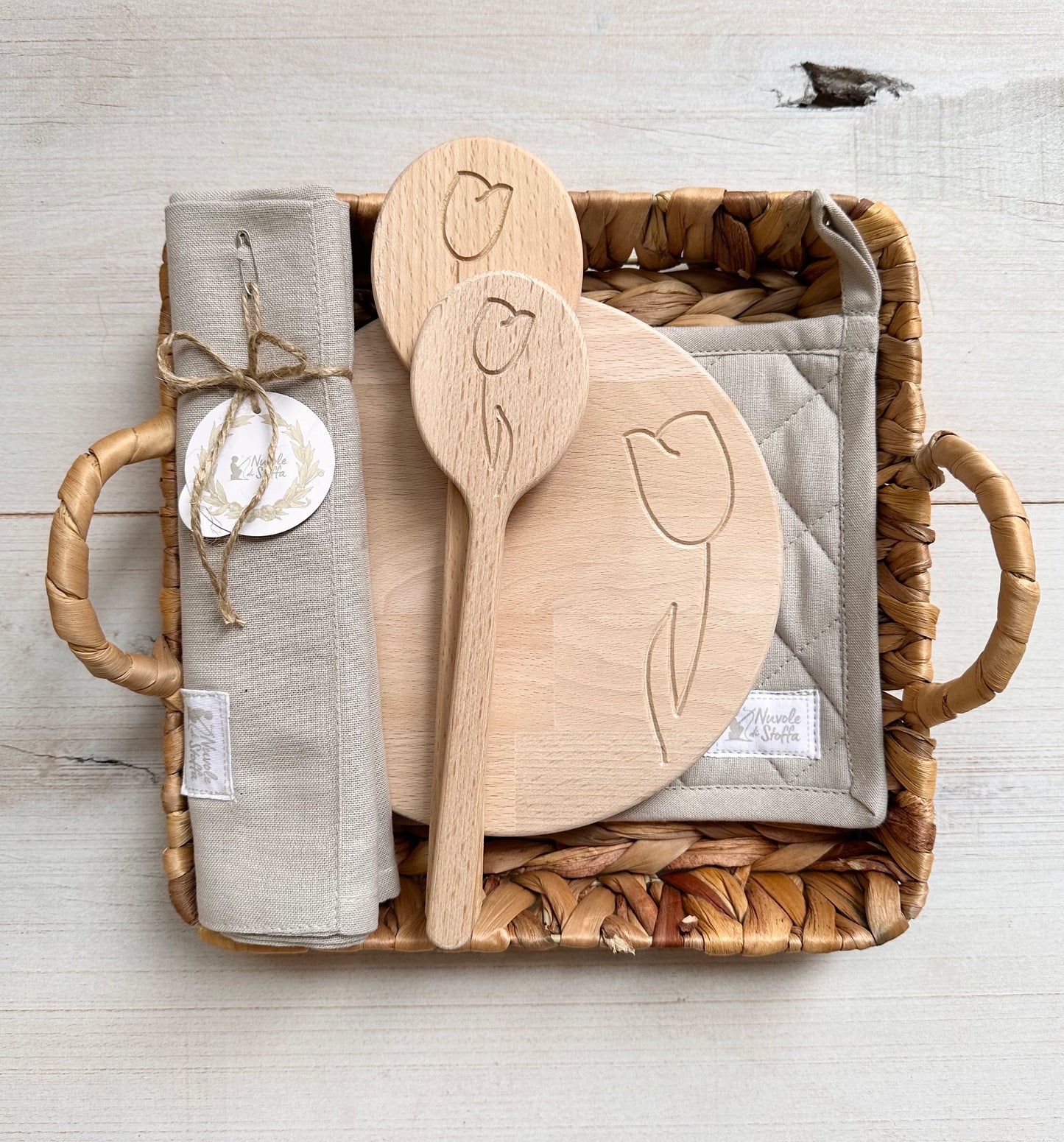 VASSOIO Quadrato MEDIO in giacinto