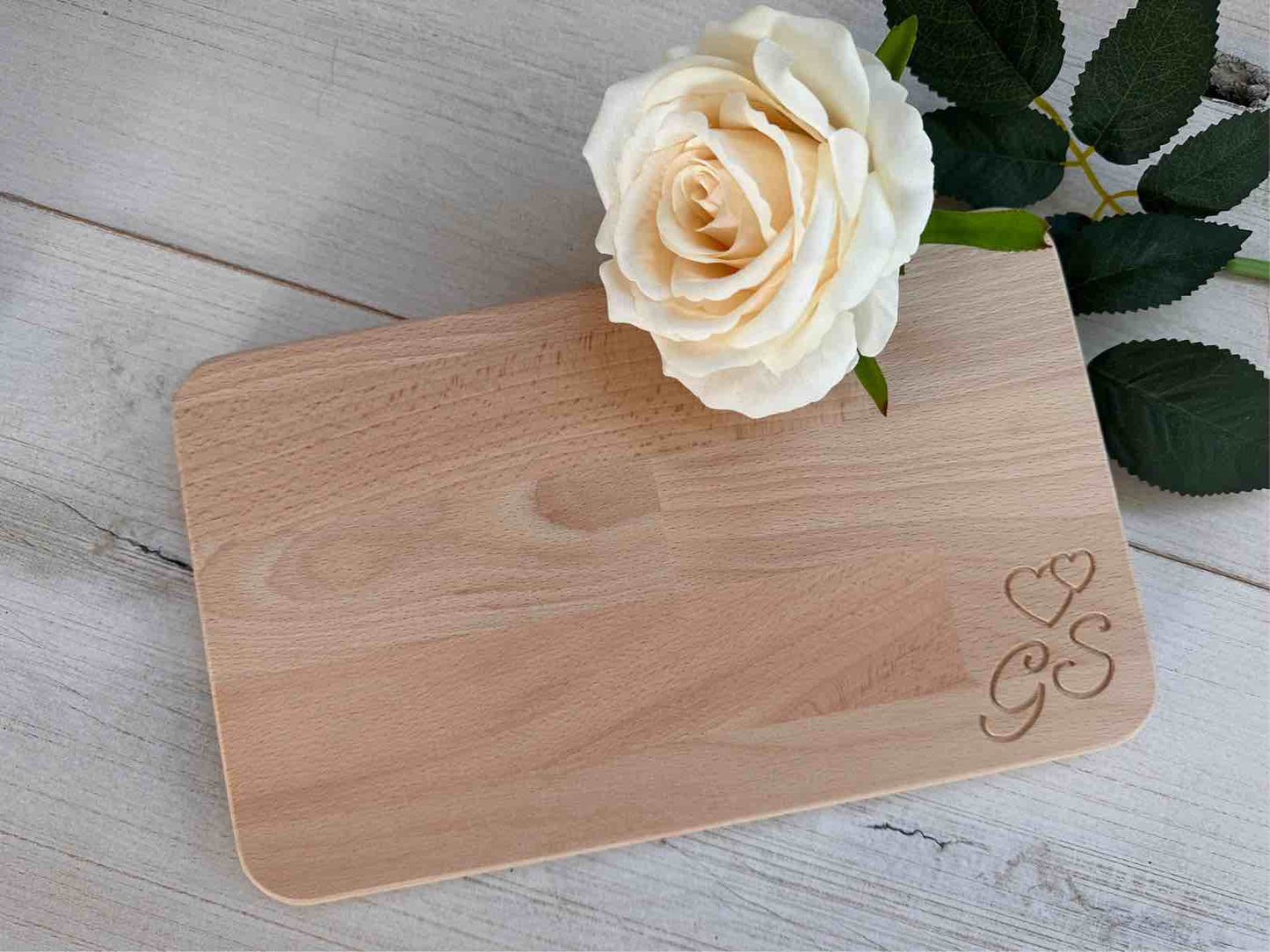 TAGLIERE doppio cuore PERSONALIZZATO