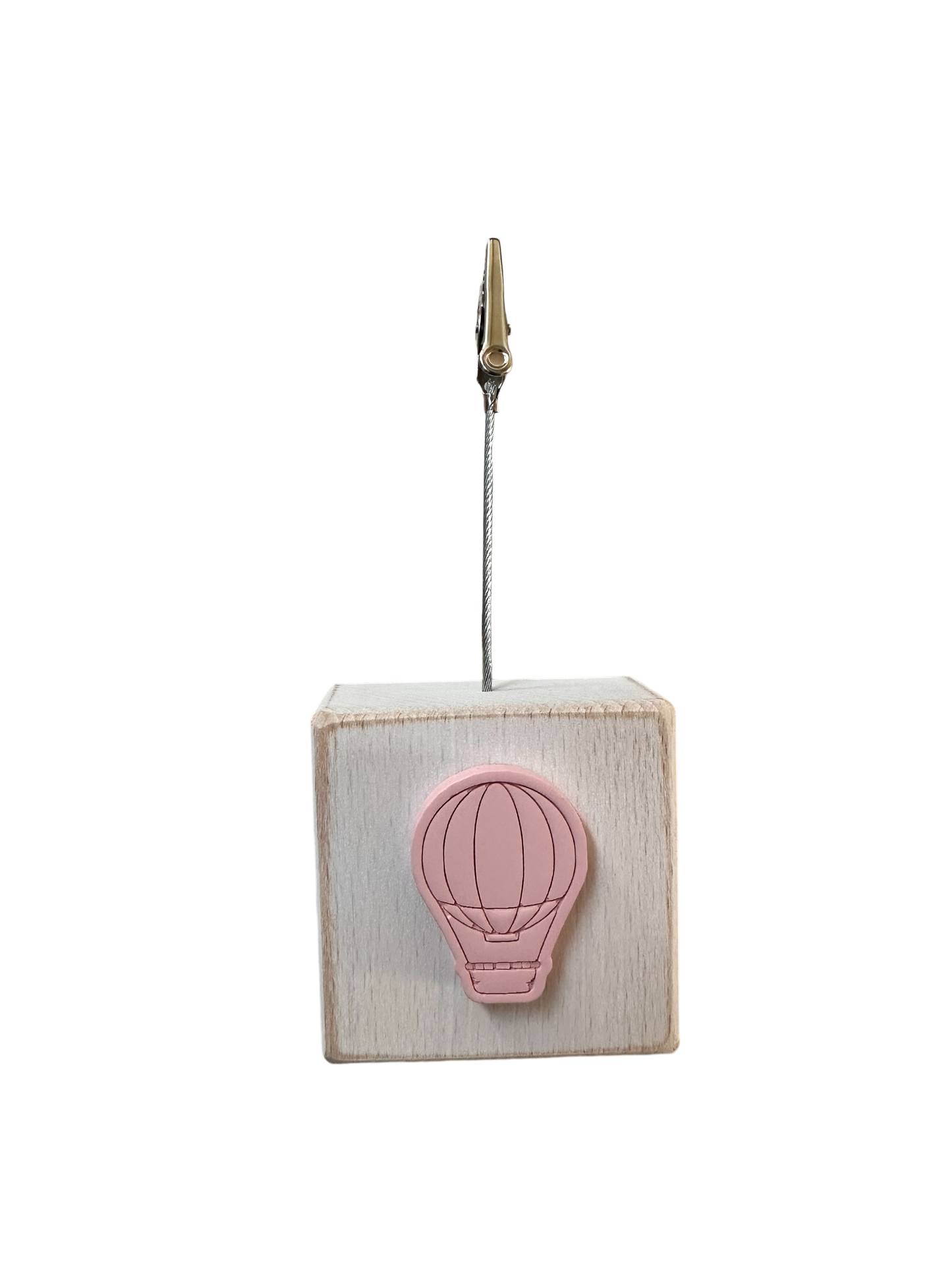 CUBETTO Clip Portafoto mongolfiera rosa