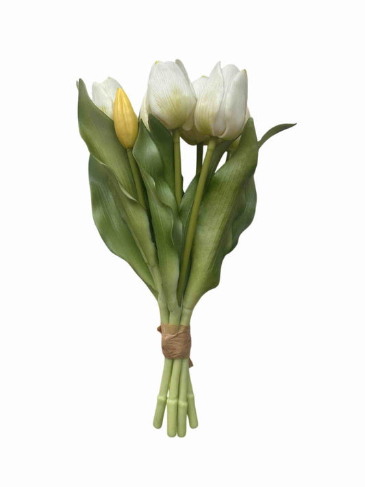 MAZZO TULIPANI BIANCHI H30cm