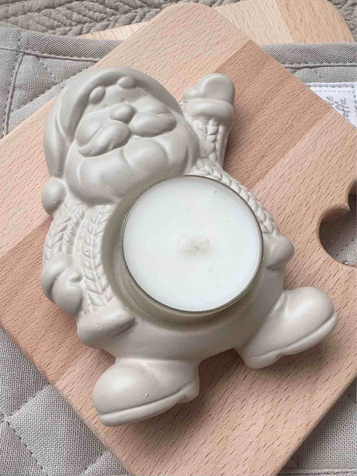 PORTA TEALIGHT Babbo Natale