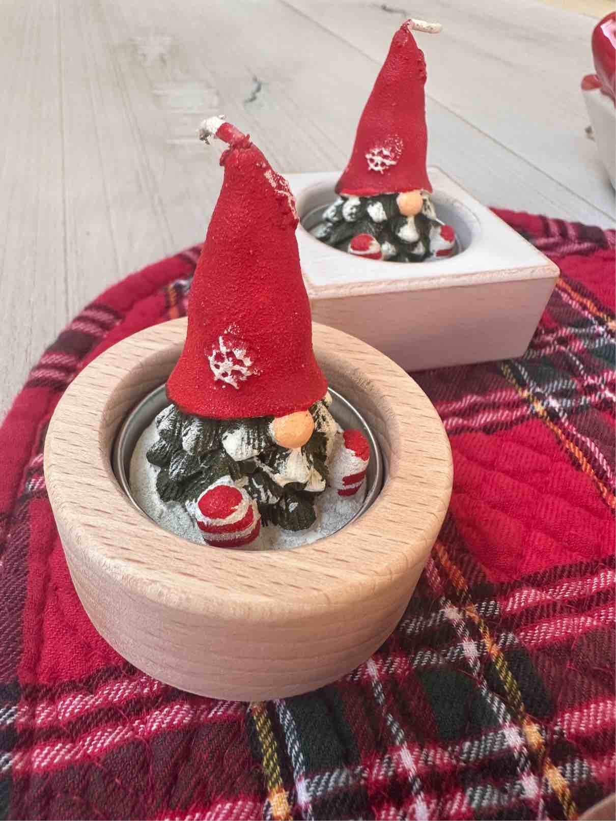 PORTA TEALIGHT ROTONDO con candelina