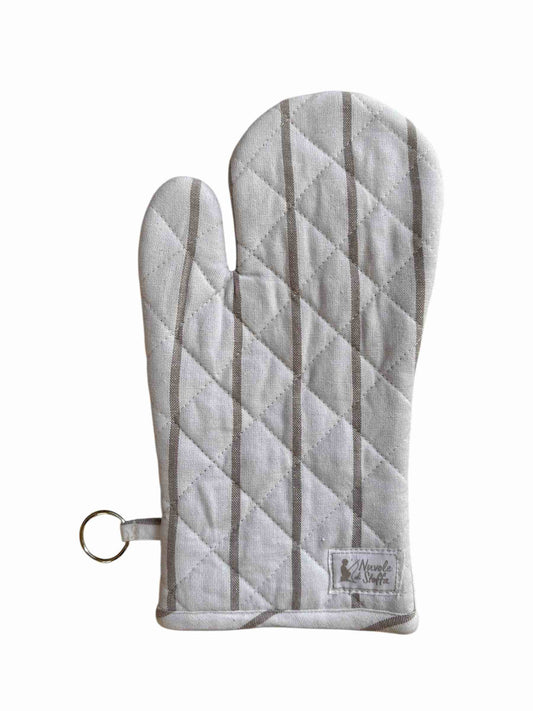 GUANTONE Bianco riga colore tortora