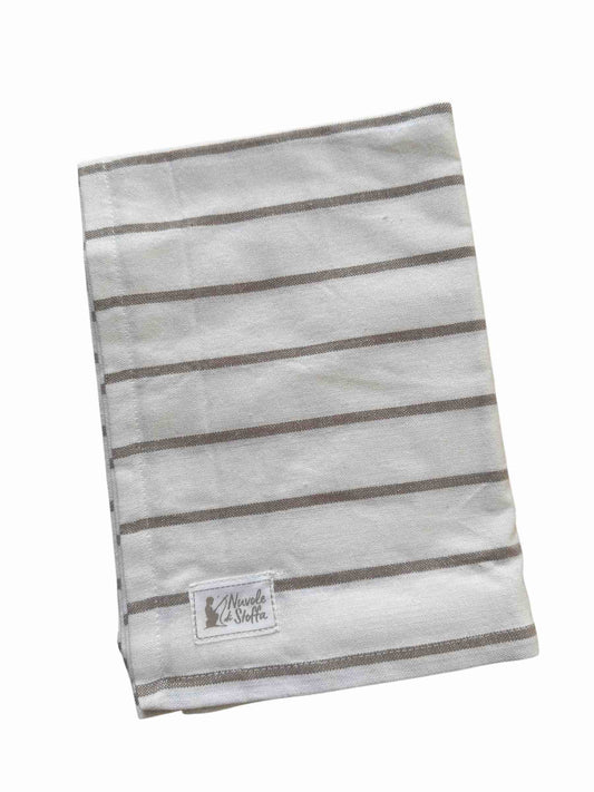 RUNNER Bianco riga colore Tortora
