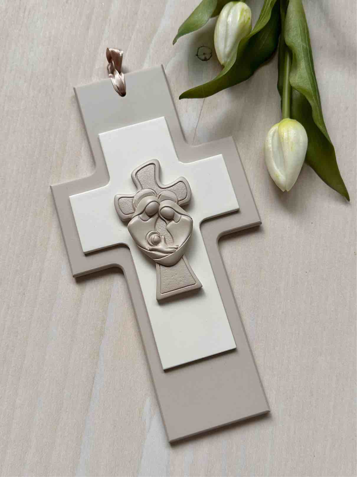 CROCIFISSO Grande SACRA FAMIGLIA