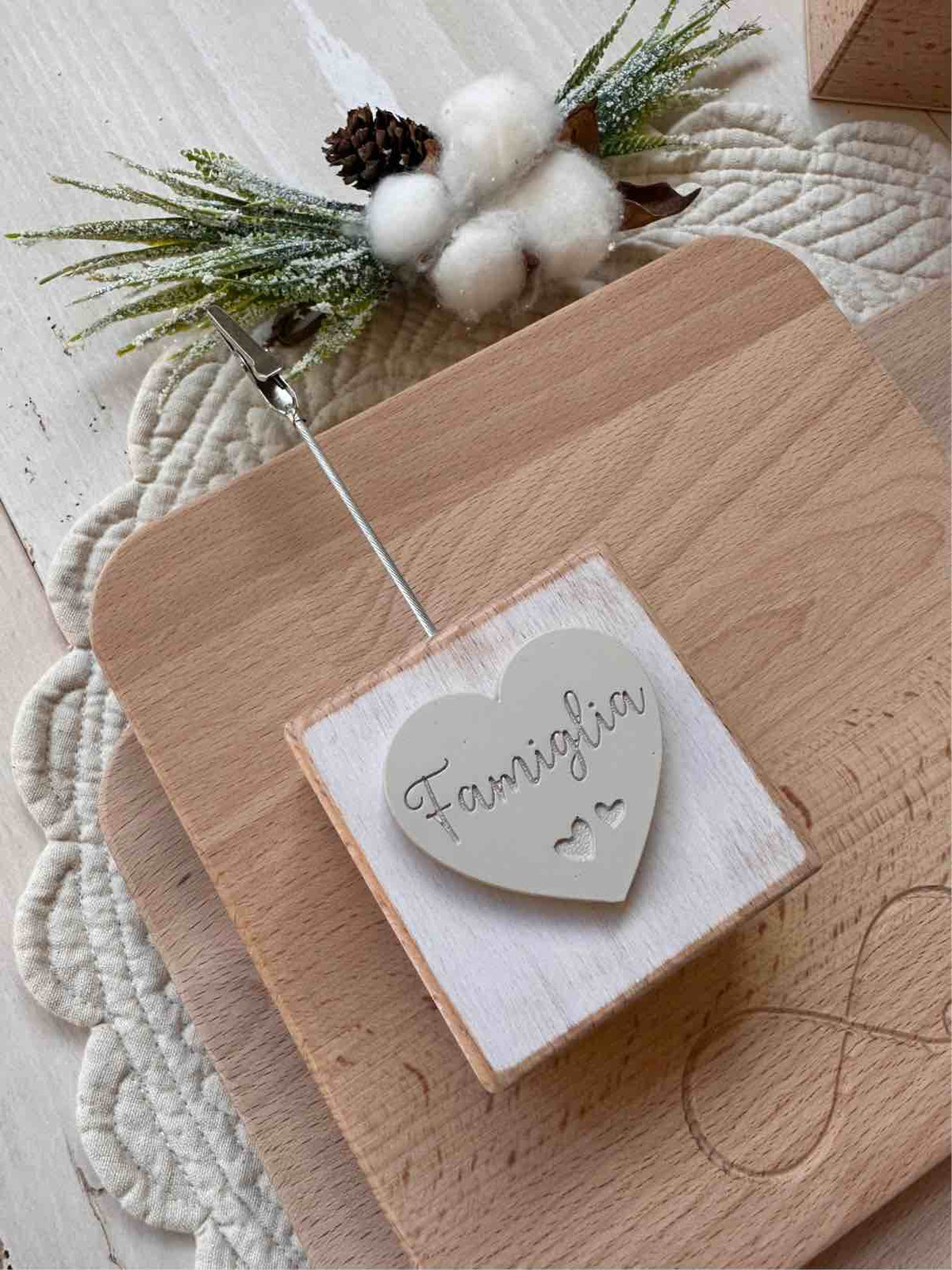 CUBETTO Clip Portafoto Famiglia