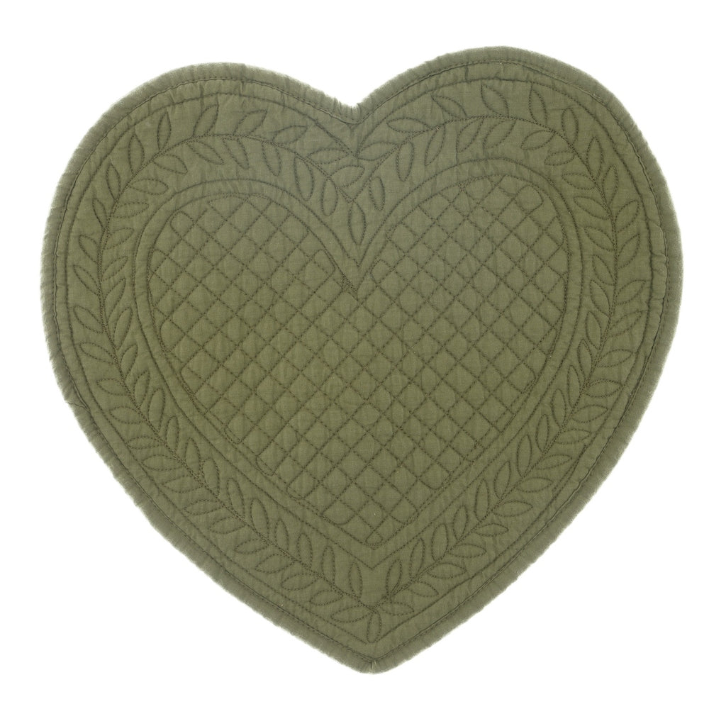 TOVALIETTA CUORE Verde Blanc Mariclò