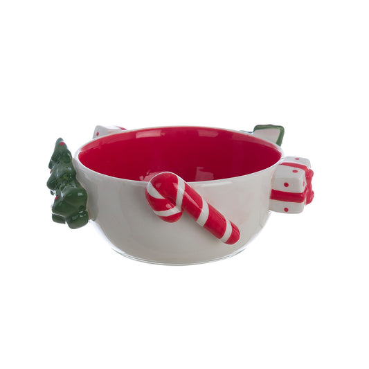 CIOTOLA CON DECORAZIONI NATALIZIE Blanc Mariclò