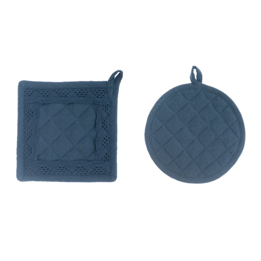 SET 2 PRESINE BLU 20 cm Blanc Mariclò