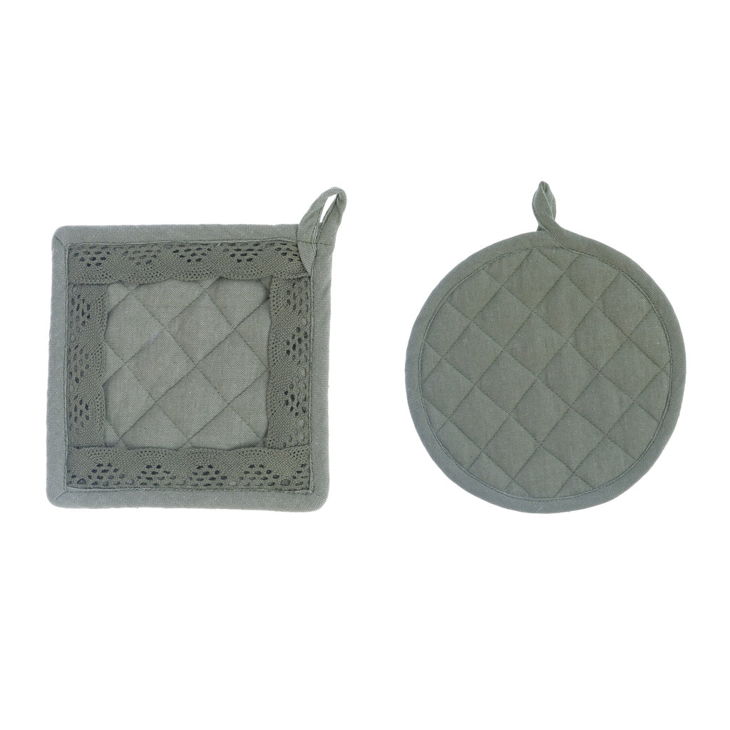 SET 2 PRESINE VERDI 20 cm Blanc Mariclò