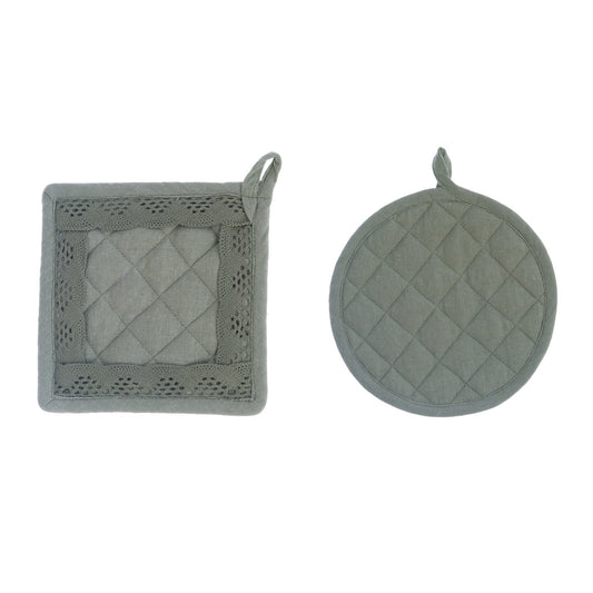 SET 2 PRESINE VERDI 20 cm Blanc Mariclò