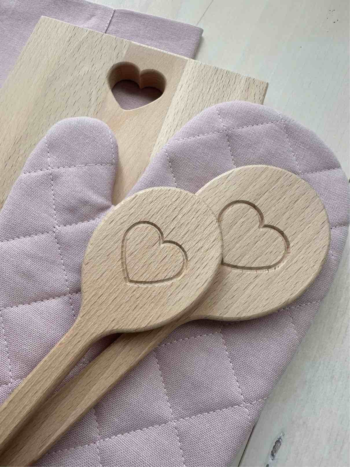 SET 2 MESTOLI con cuore