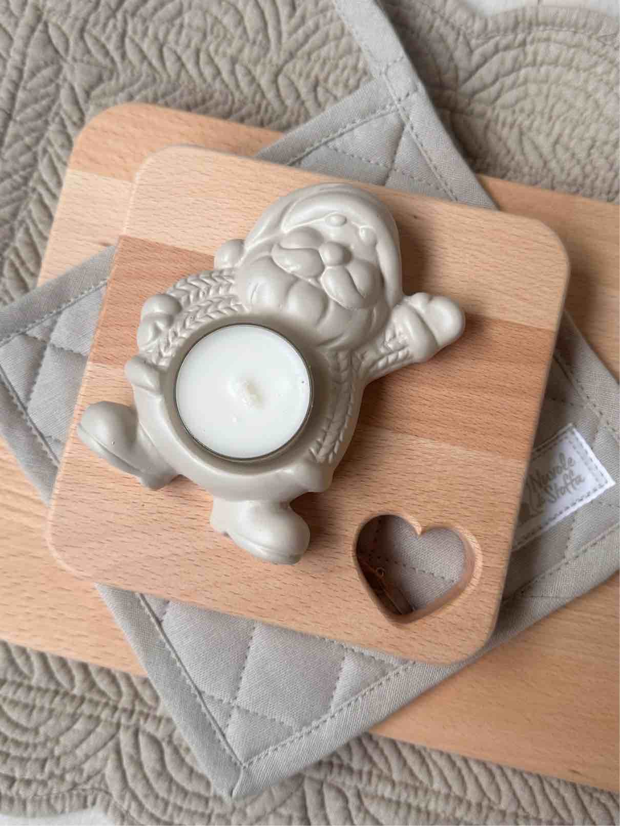 PORTA TEALIGHT Babbo Natale
