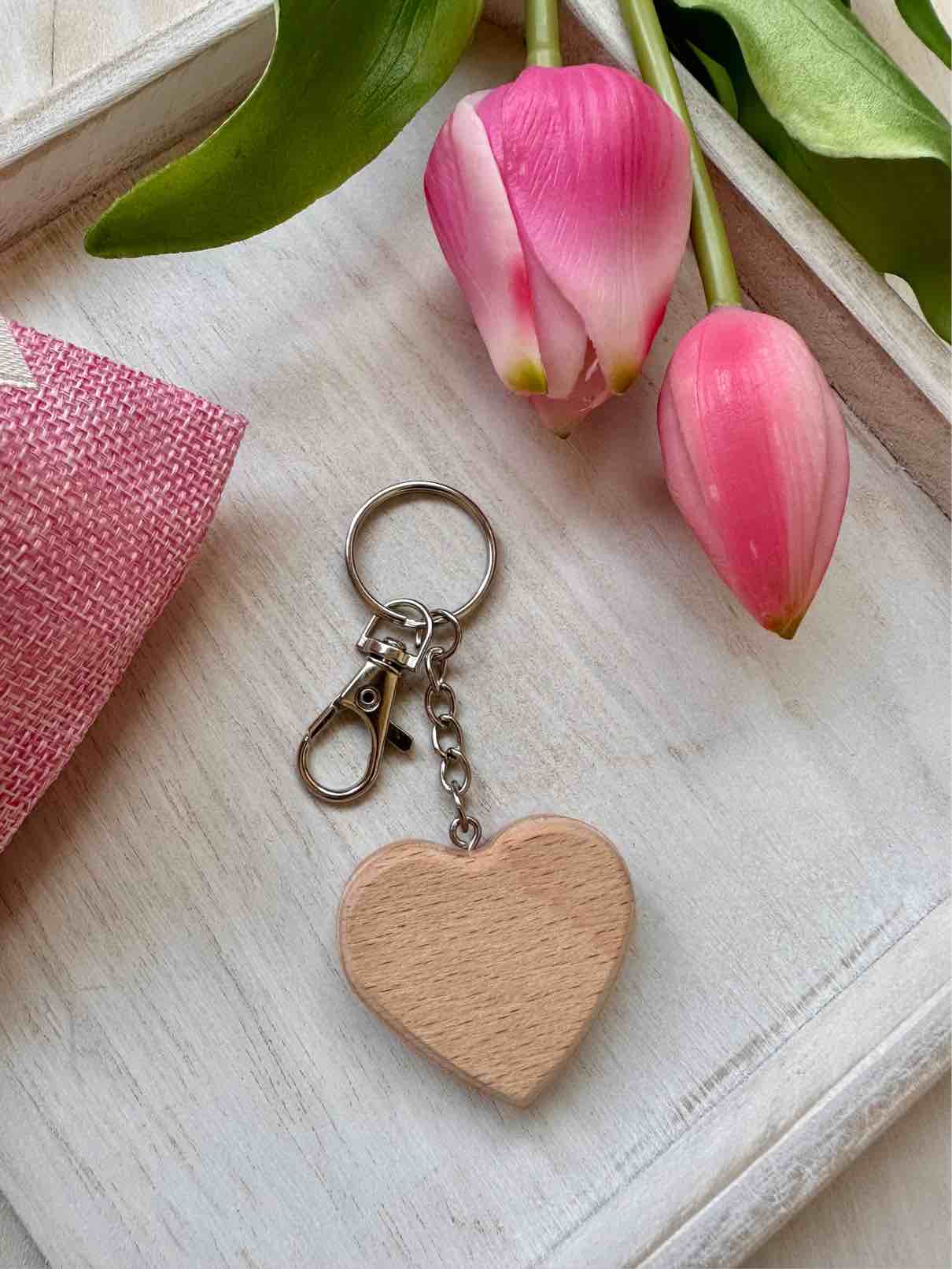 SACCHETTINO confetti con PORTACHIAVE CUORE