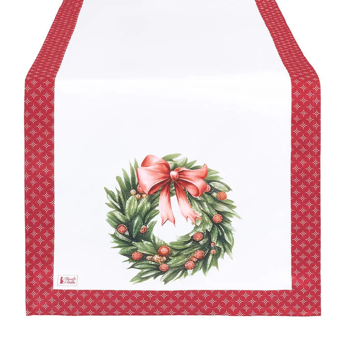 RUNNER Storia di Natale ghirlanda 50x150 cm