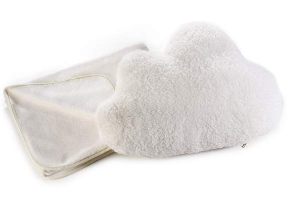 CUSCINO Nuvola con coperta in pile